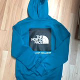 Hoodie the north face turquoise