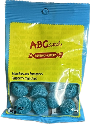 ABC candy munchies aux framboise