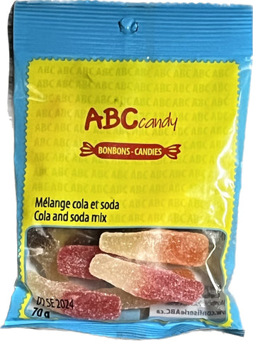 ABC candy mélange cola et soda