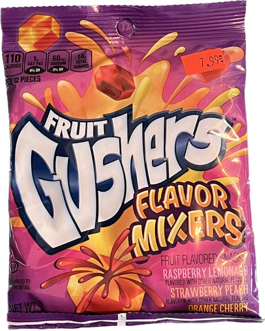 Fruit gusher flavor mixers
