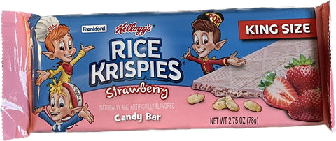 Rice krispies strawberry candy bar