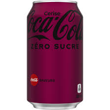 Coca cola zero sucre cerise
