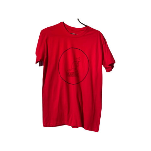Tshirt kangol rouge avec logo