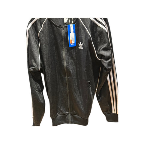 Veste adidas noir et blanc brillante