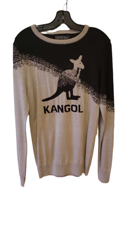 Longsleeve kangol gris et noir a motif