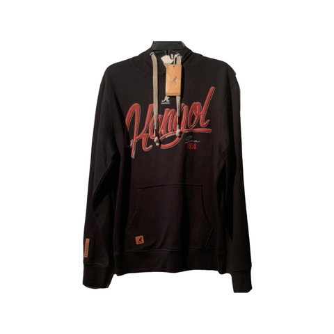 Hoodie kangol noir avec motifs
