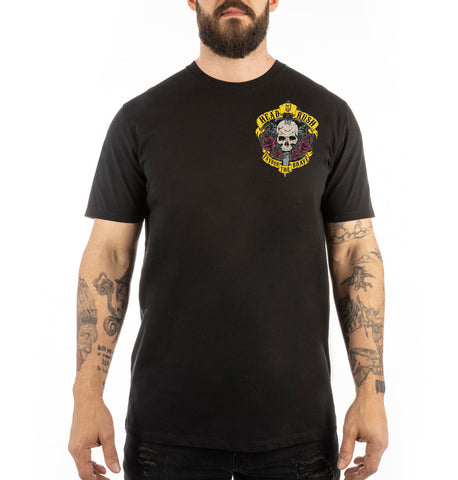 T-Shirt Headrush Skull And Roses