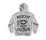 Hoodie vikingz Canada Gris