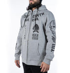 ALEXANDER THE GREAT ZIP-UP HOODIE GREY