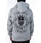 ALEXANDER THE GREAT ZIP-UP HOODIE GREY