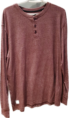 Longsleeve kangol rouge avec bouton