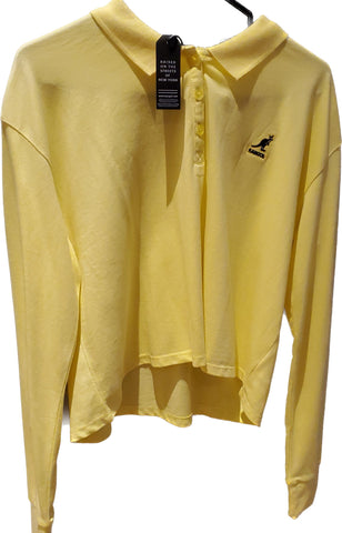 Polo jaune kangol manche longue