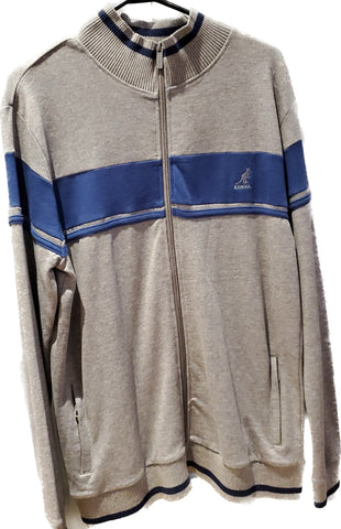 Veste kangol grise et bleu