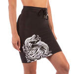THE PALLID THREAT SIDE SLIT LONG SKIRT