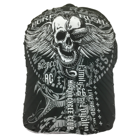 SKULL & SNAKE MOTORCYCLE CLUB BLACK