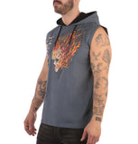 THE HELLFIRE
SLEEVELESS HOODIE