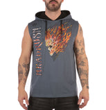 THE HELLFIRE
SLEEVELESS HOODIE