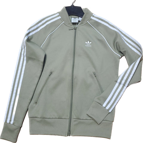 Veste adidas kaki et blanc
