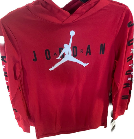 Hoodie sans poche  Jordan rouge junior
